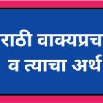 मराठी वाक्यप्रचार व त्याचा अर्थ marathi vakyaprachar artha