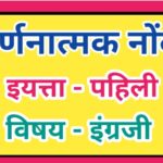 इयत्ता 1 ली विषय इंग्रजी वर्णनात्मक नोंदी सातत्यपूर्ण सर्वंकष मूल्यमापन varnanatmak nondi iyatta pah...
