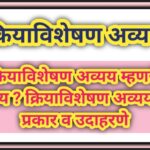 क्रियाविशेषण अव्यय म्हणजे काय ? क्रियाविशेषण अव्ययाचे प्रकार व उदाहरणे types of adverb examples