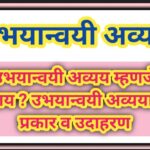 उभयान्वयी अव्यय म्हणजे काय ? उभयान्वयी अव्ययाचे प्रकार व उदाहरण marathi conjunction example