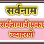 सर्वनाम व सर्वनामाचे प्रकार उदाहरणे marathi pronoun types 