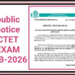 public notice CTET EXAM FEB-2026 